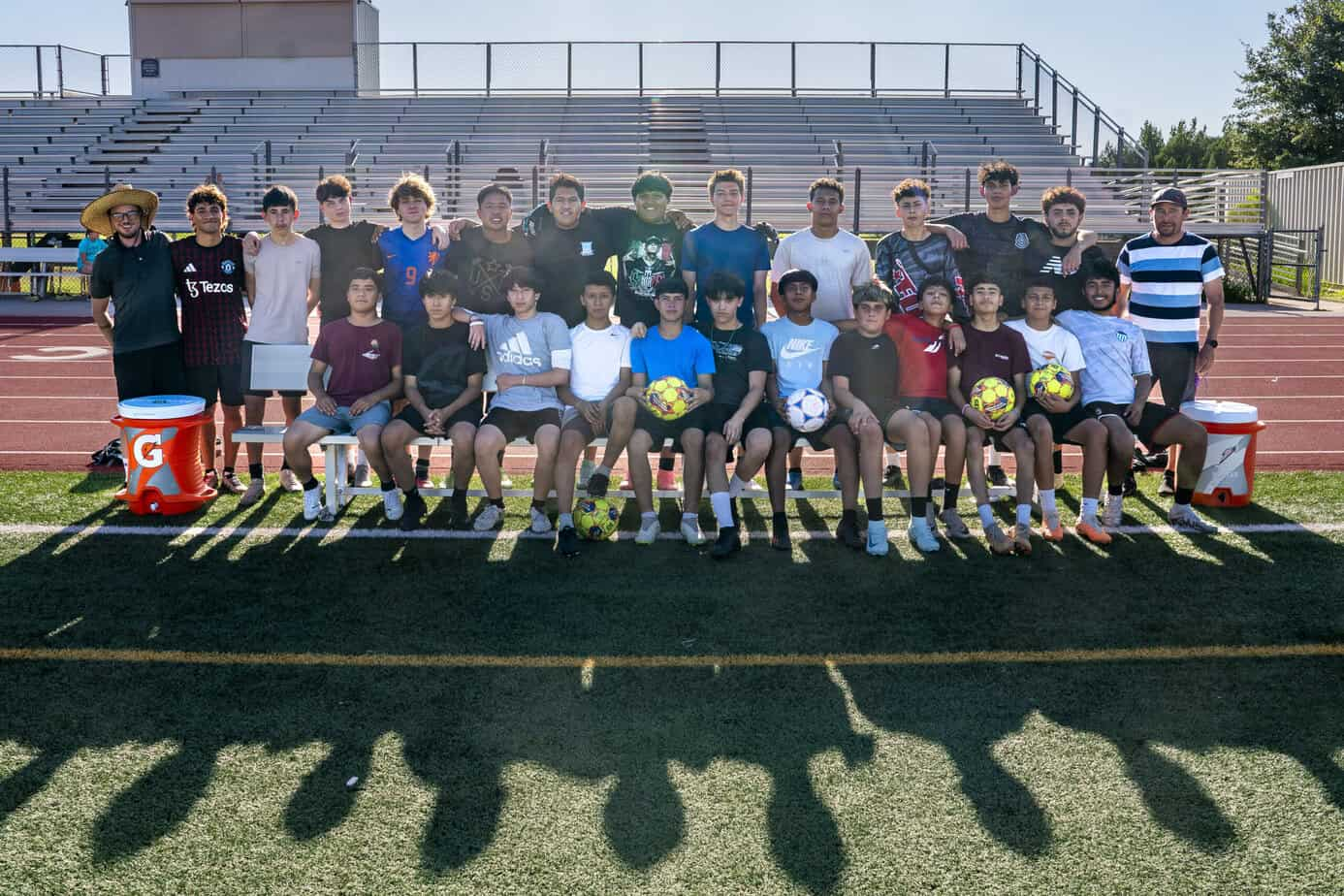Sedona Soccer players and coaches together on the field